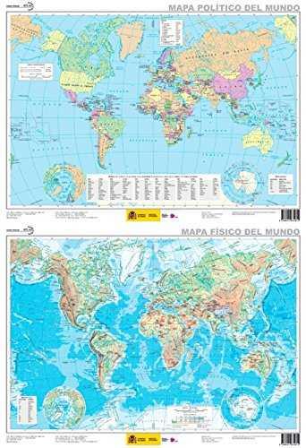 Mapa físico-político del mundo plastificado. 52 x 38 cm. | 9788441635814 | VV. AA. | Librería Castillón - Comprar libros online Aragón, Barbastro