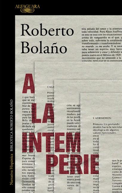A la intemperie | 9788420431598 | Bolaño, Roberto | Librería Castillón - Comprar libros online Aragón, Barbastro