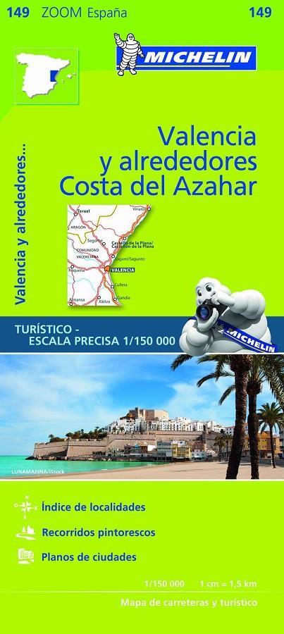 Mapa Zoom Valencia y alrededores, Costa del Azahar | 9782067218253 | Varios autores | Librería Castillón - Comprar libros online Aragón, Barbastro