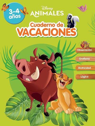 Animales Disney. Cuaderno de vacaciones (3-4 años) (Disney. Cuaderno de vacacion | 9788418039904 | Disney | Librería Castillón - Comprar libros online Aragón, Barbastro