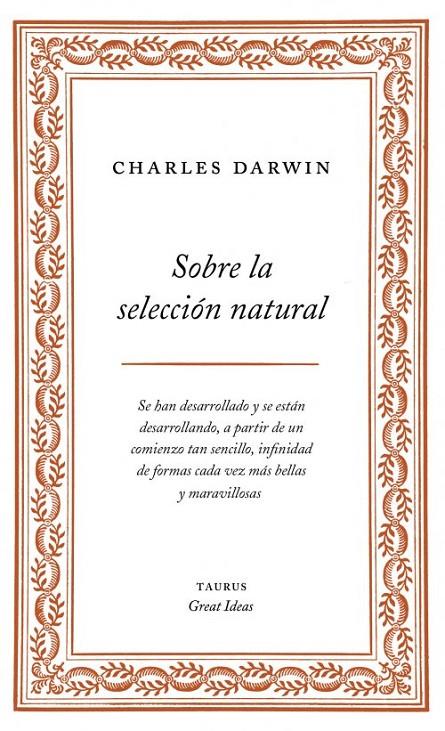 SOBRE LA SELECCIÓN NATURAL | 9788430609277 | DARWIN, CHARLES | Librería Castillón - Comprar libros online Aragón, Barbastro