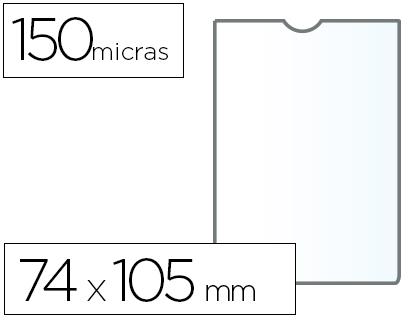 Funda portadocumento q-connect din a7 150 micras pvc transparente con uñero 74x105 mm | 5706002155797 | Librería Castillón - Comprar libros online Aragón, Barbastro