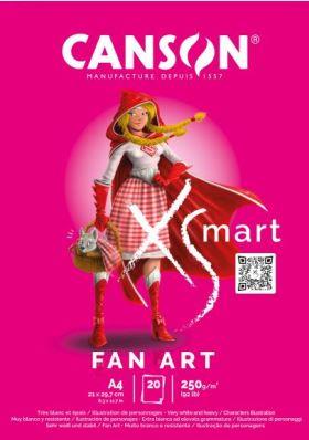 Bloc dibujo encolado 21x29,7 20H Canson XSmart Fan Art 250g. | 3148950077677 | Librería Castillón - Comprar libros online Aragón, Barbastro