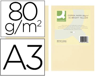 Papel color q-connect din a3 80gr crema paquete de 500 hojas | 5705831180031 | Librería Castillón - Comprar libros online Aragón, Barbastro