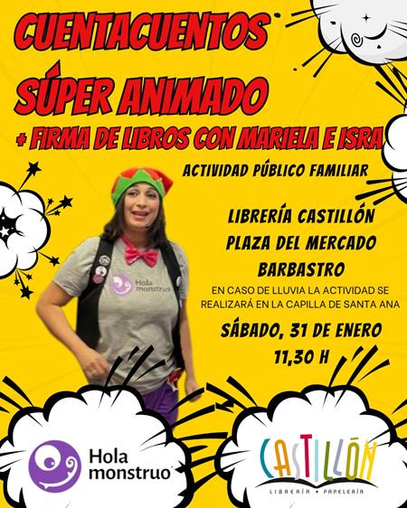 Librería Castillón comienza su programación cultural y de animación a la lectura | Librería Castillón - Comprar libros online Aragón, Barbastro