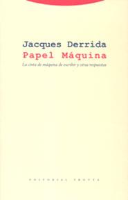 PAPEL MAQUINA | 9788481646399 | DERRIDA, JACQUES | Librería Castillón - Comprar libros online Aragón, Barbastro