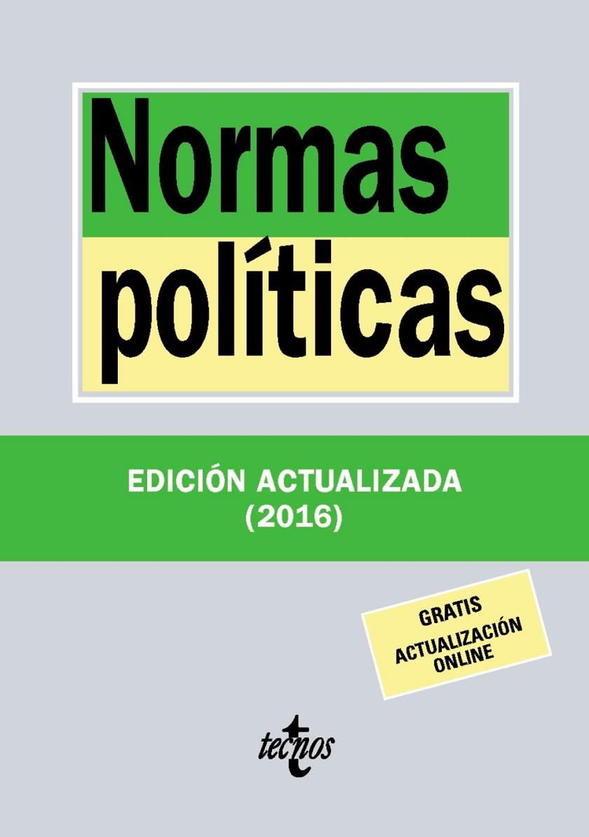 Normas políticas | 9788430969678 | Editorial Tecnos | Librería Castillón - Comprar libros online Aragón, Barbastro