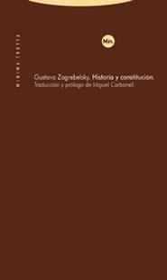 Historia y constitución | 9788498792119 | Zagrebelsky, Gustavo | Librería Castillón - Comprar libros online Aragón, Barbastro