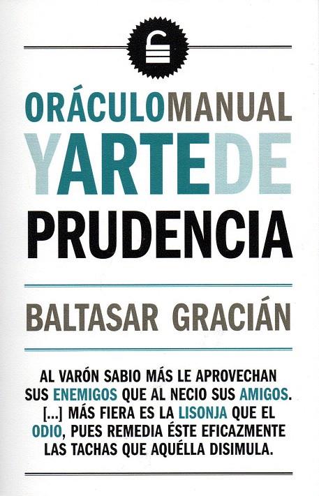 Oráculo manual  y arte de prudencia | 9788494512049 | Gracian,Baltasar | Librería Castillón - Comprar libros online Aragón, Barbastro