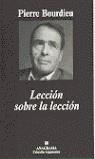 LECCION SOBRE LA LECCION | 9788433961754 | BOURDIEU, PIERRE | Librería Castillón - Comprar libros online Aragón, Barbastro