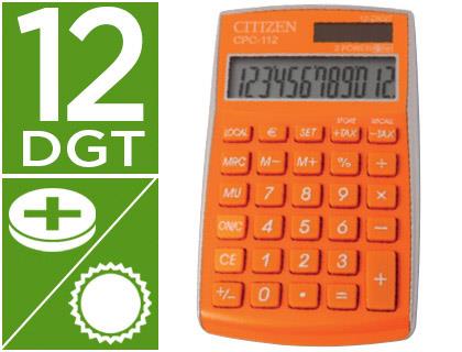 Calculadora citizen bolsillo cpc-112pkwb 12 digitos naranja serie wow 63910 | 4562195136507 | Librería Castillón - Comprar libros online Aragón, Barbastro