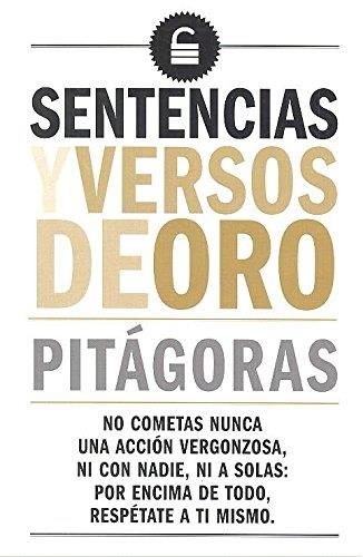 Sentencias y versos de oro | 9788494662027 | Pitagoras | Librería Castillón - Comprar libros online Aragón, Barbastro