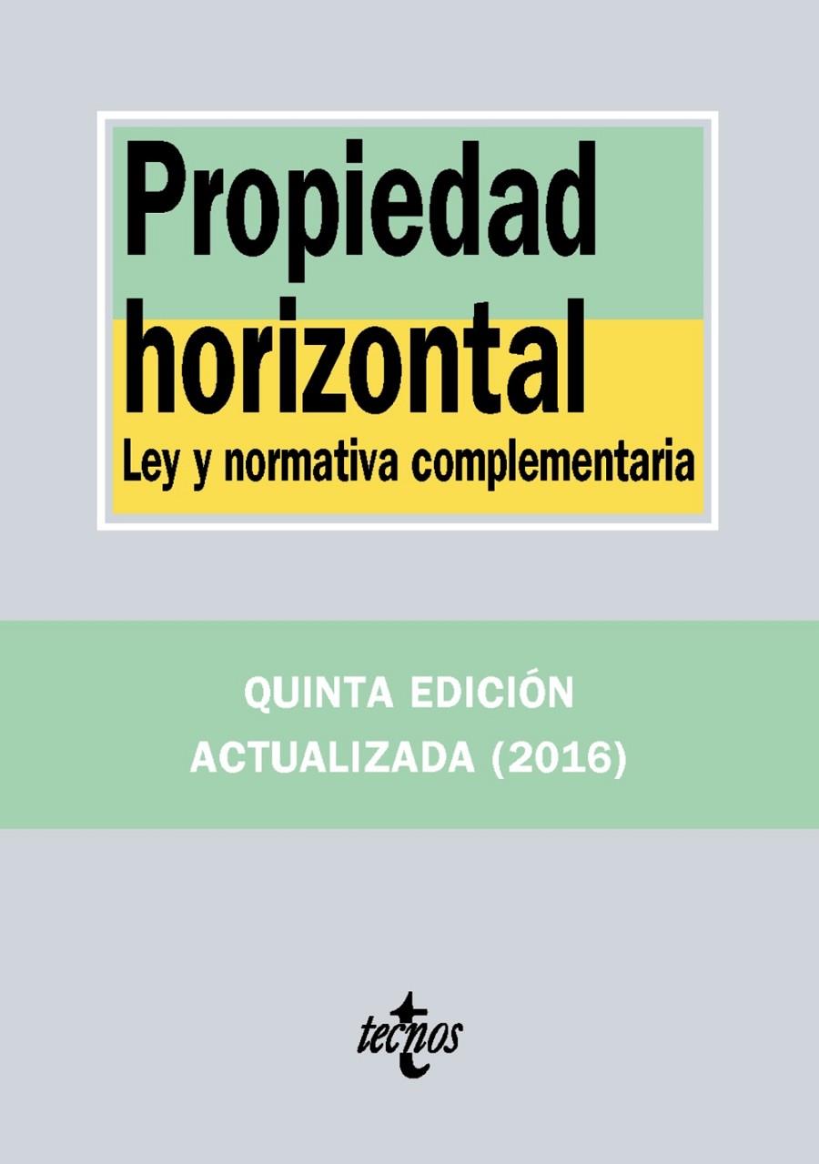 Propiedad horizontal | 9788430970315 | Editorial Tecnos | Librería Castillón - Comprar libros online Aragón, Barbastro