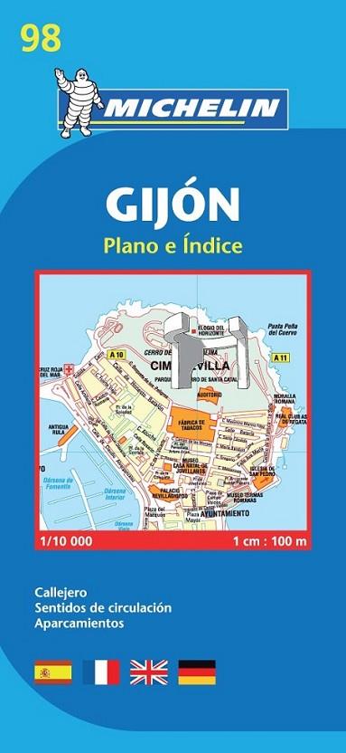 MAPA GIJON PLANO PLEGADO MICHELIN 19098 | 9782067158504 | MICHELIN ...