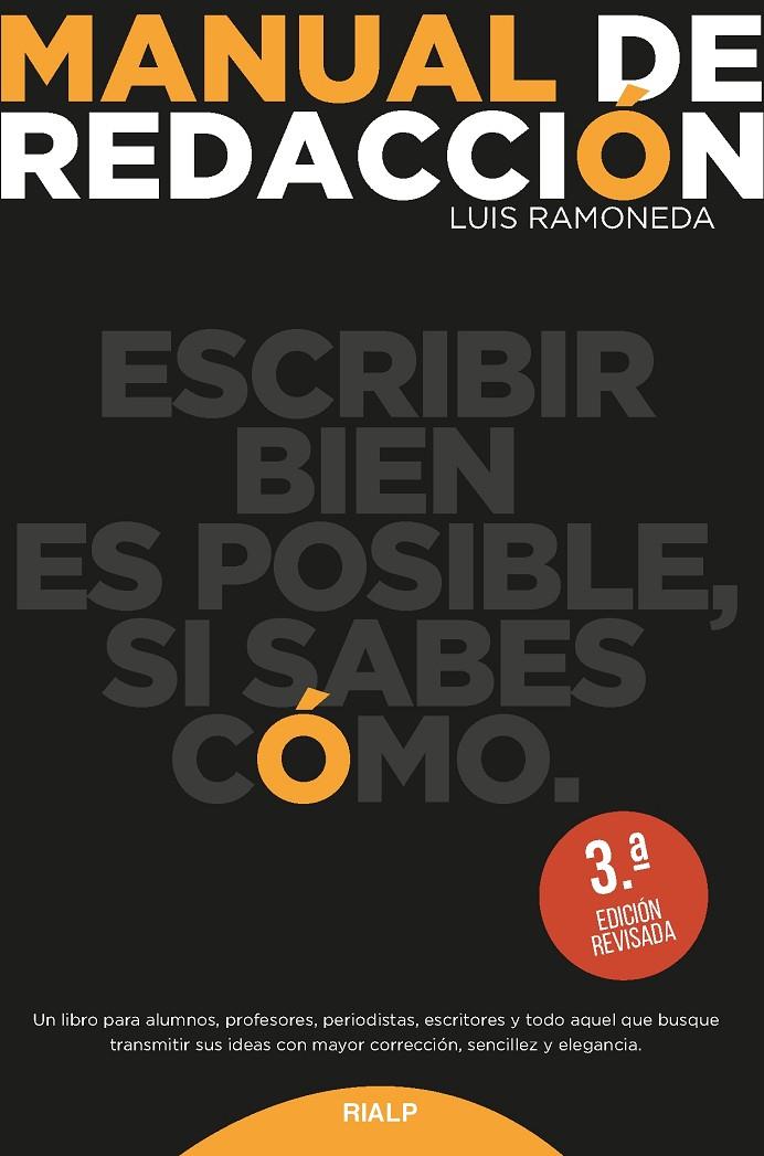 Manual de redacción | 9788432151590 | Ramoneda Molins, Luis | Librería Castillón - Comprar libros online Aragón, Barbastro