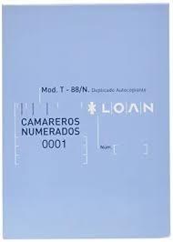 TALONARIO LOAN CAMARERO T-88 OCTAVO NAURAL COPIA | 8422742660885 | Librería Castillón - Comprar libros online Aragón, Barbastro