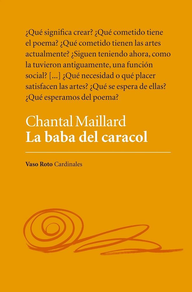 La baba del caracol | 9788415168249 | Maillard, Chantal | Librería Castillón - Comprar libros online Aragón, Barbastro
