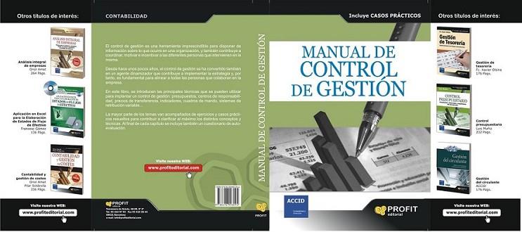 MANUAL DE CONTROL DE GESTION | 9788496998094 | Comisión de contabilidad de gestión de accid | Librería Castillón - Comprar libros online Aragón, Barbastro