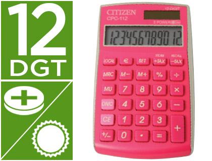 Calculadora citizen bolsillo cpc-112pkwb 12 digitos fucsia serie wow 63912 | 4562195136521 | Librería Castillón - Comprar libros online Aragón, Barbastro