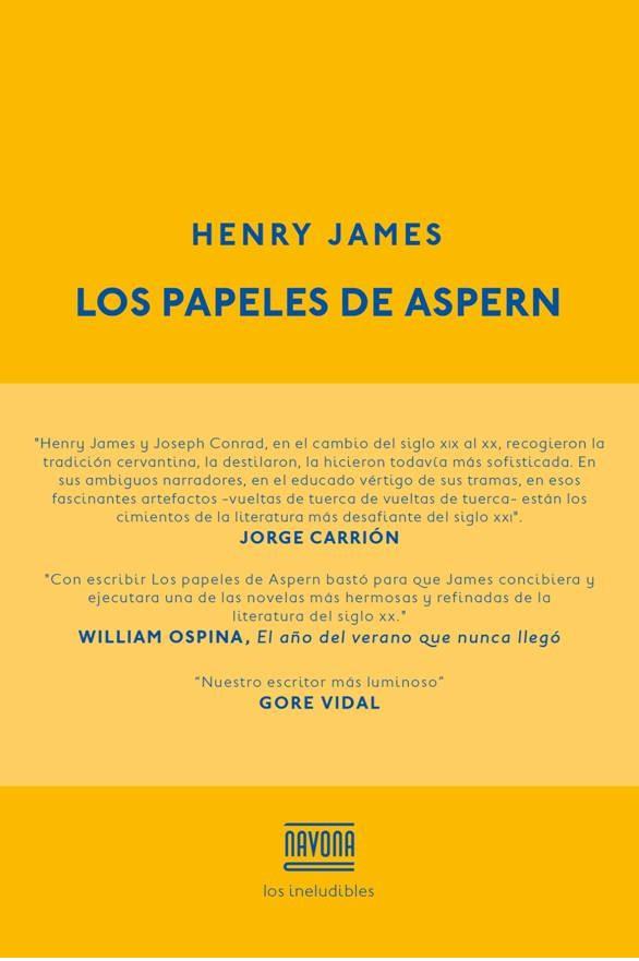 LOS PAPELES DE ASPERN | 9788416259229 | JAMES, H | Librería Castillón - Comprar libros online Aragón, Barbastro