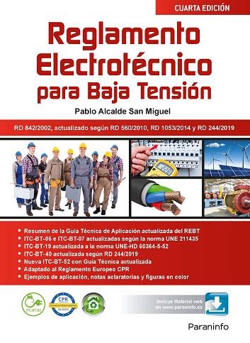 Reglamento electrotécnico para Baja Tensión  4.ª edición | 9788428344470 | ALCALDE SAN MIGUEL, PABLO | Librería Castillón - Comprar libros online Aragón, Barbastro
