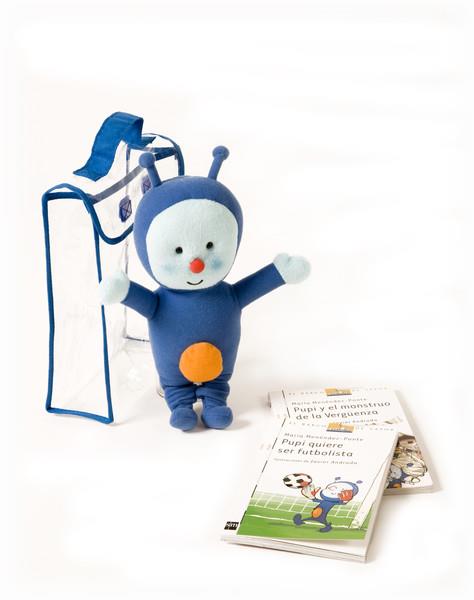 PACK PUPI 2 LIBROS PELUCHE PUPI QUIERE SER FUTBOLISTA PUPI Y