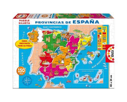 Puzzle EDUCA provincias de España (150 Piezas) | 8412668148703 | Librería Castillón - Comprar libros online Aragón, Barbastro