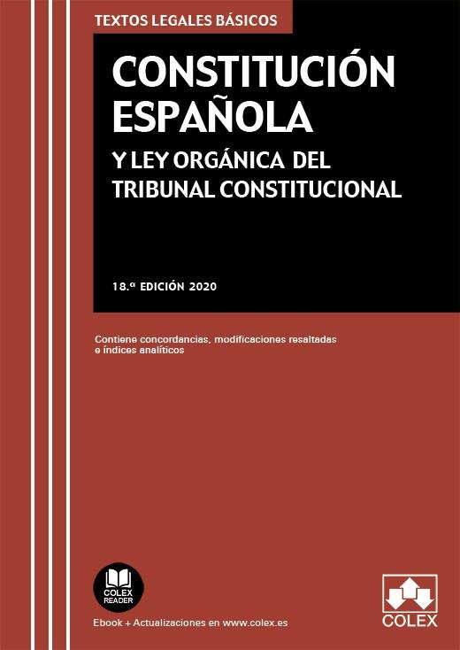 Constitución Española y Ley Orgánica del Tribunal Constitucional | 9788418025556 | Editorial Colex S.L. | Librería Castillón - Comprar libros online Aragón, Barbastro