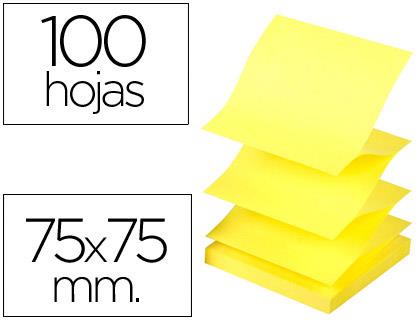 Bloc de notas adhesivas quita y pon q-connect 75x75 mm amarillo neon zig-zag. | 5705831165755 | Librería Castillón - Comprar libros online Aragón, Barbastro
