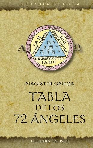 Tabla de los 72 ángeles | 9788491117568 | Omega, Magister | Librería Castillón - Comprar libros online Aragón, Barbastro