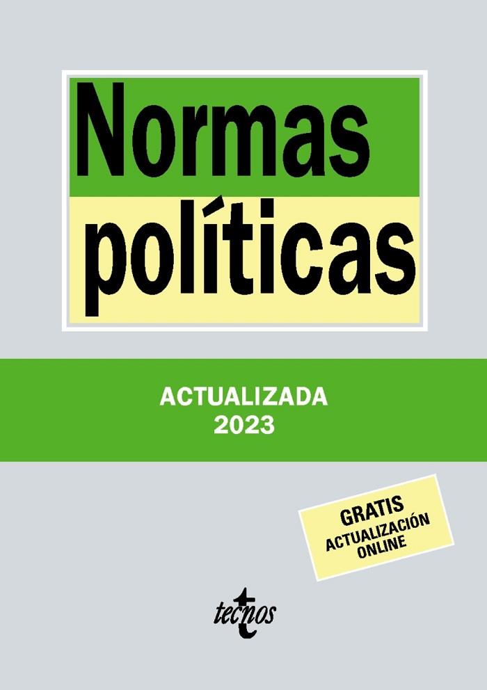 Normas políticas | 9788430989072 | Editorial Tecnos | Librería Castillón - Comprar libros online Aragón, Barbastro