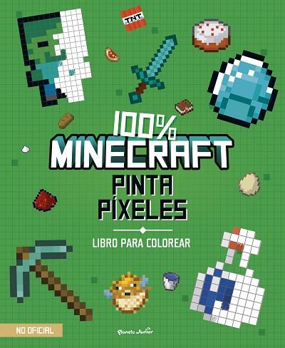 100% Minecraft. Pinta píxeles | 9788408271970 | AA. VV. | Librería Castillón - Comprar libros online Aragón, Barbastro