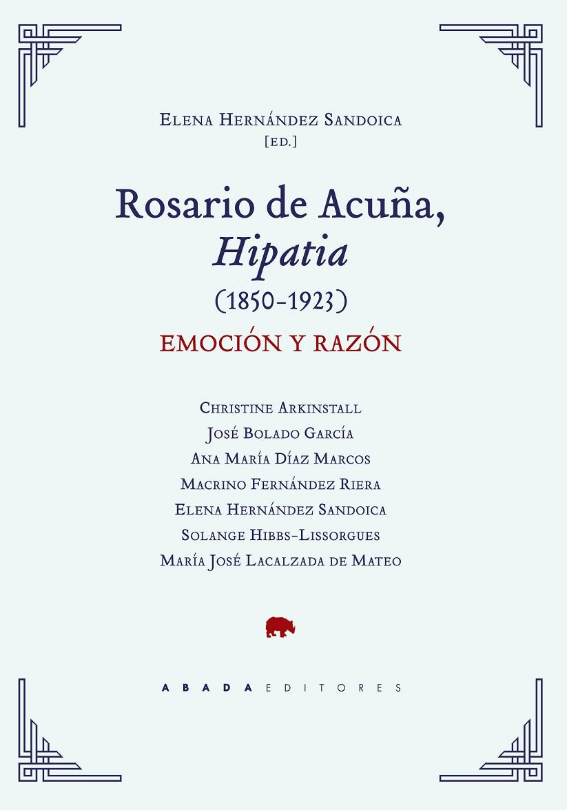 Rosario de Acuña, Hipatia (1850-1923) | 9788417301279 | Varios Autores | Librería Castillón - Comprar libros online Aragón, Barbastro