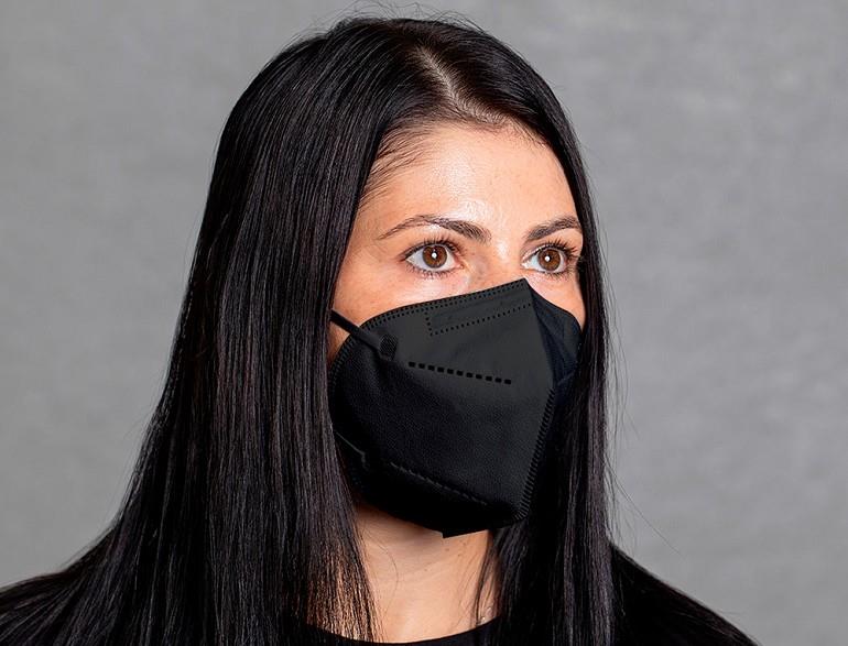 Mascarilla facial proteccion autofiltrante FFP2 con certificado CE color negra | 9999900012422 | Librería Castillón - Comprar libros online Aragón, Barbastro