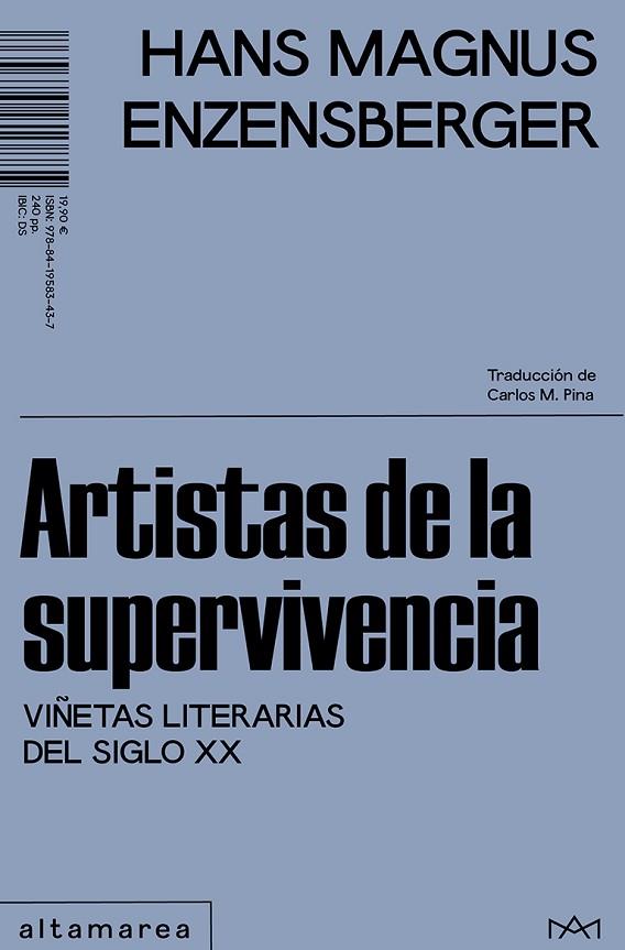 Artistas de la supervivencia | 9788419583437 | Enzensberger, Hans Magnus | Librería Castillón - Comprar libros online Aragón, Barbastro