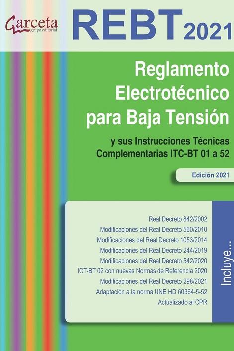REGLAMENTO ELECTROTECNICO PARA BAJA TENSION (RBT) -2021 | 9788417289867 | VV. AA. | Librería Castillón - Comprar libros online Aragón, Barbastro