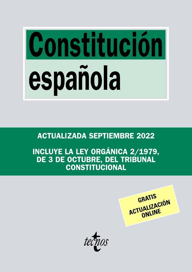 Constitución Española | 9788430985661 | Editorial Tecnos | Librería Castillón - Comprar libros online Aragón, Barbastro