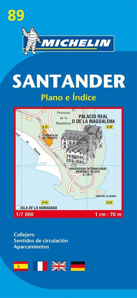 SANTANDER - PLANO MICHELIN 89 | 9782067128019 | Librería Castillón - Comprar libros online Aragón, Barbastro