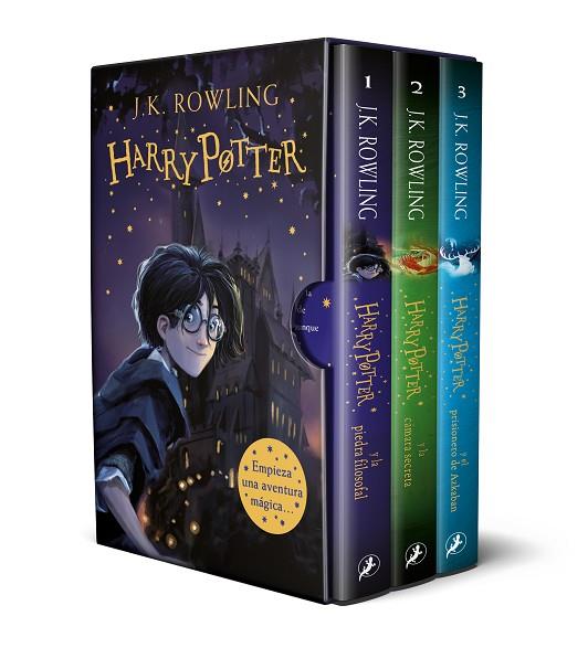 Harry Potter (edición estuche con los 3 primeros volúmenes) | 9788418796180 | Rowling, J.K. | Librería Castillón - Comprar libros online Aragón, Barbastro