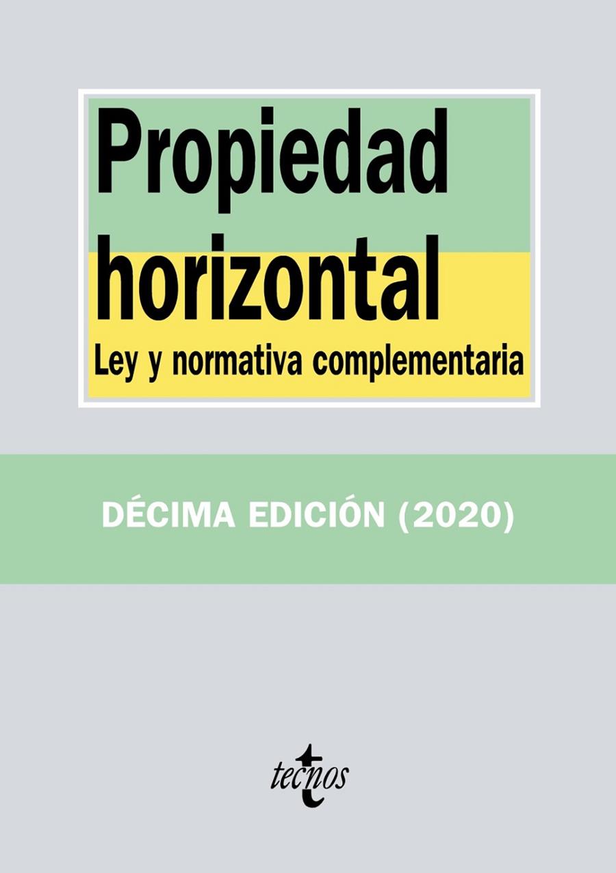 Propiedad horizontal | 9788430980000 | Editorial Tecnos | Librería Castillón - Comprar libros online Aragón, Barbastro