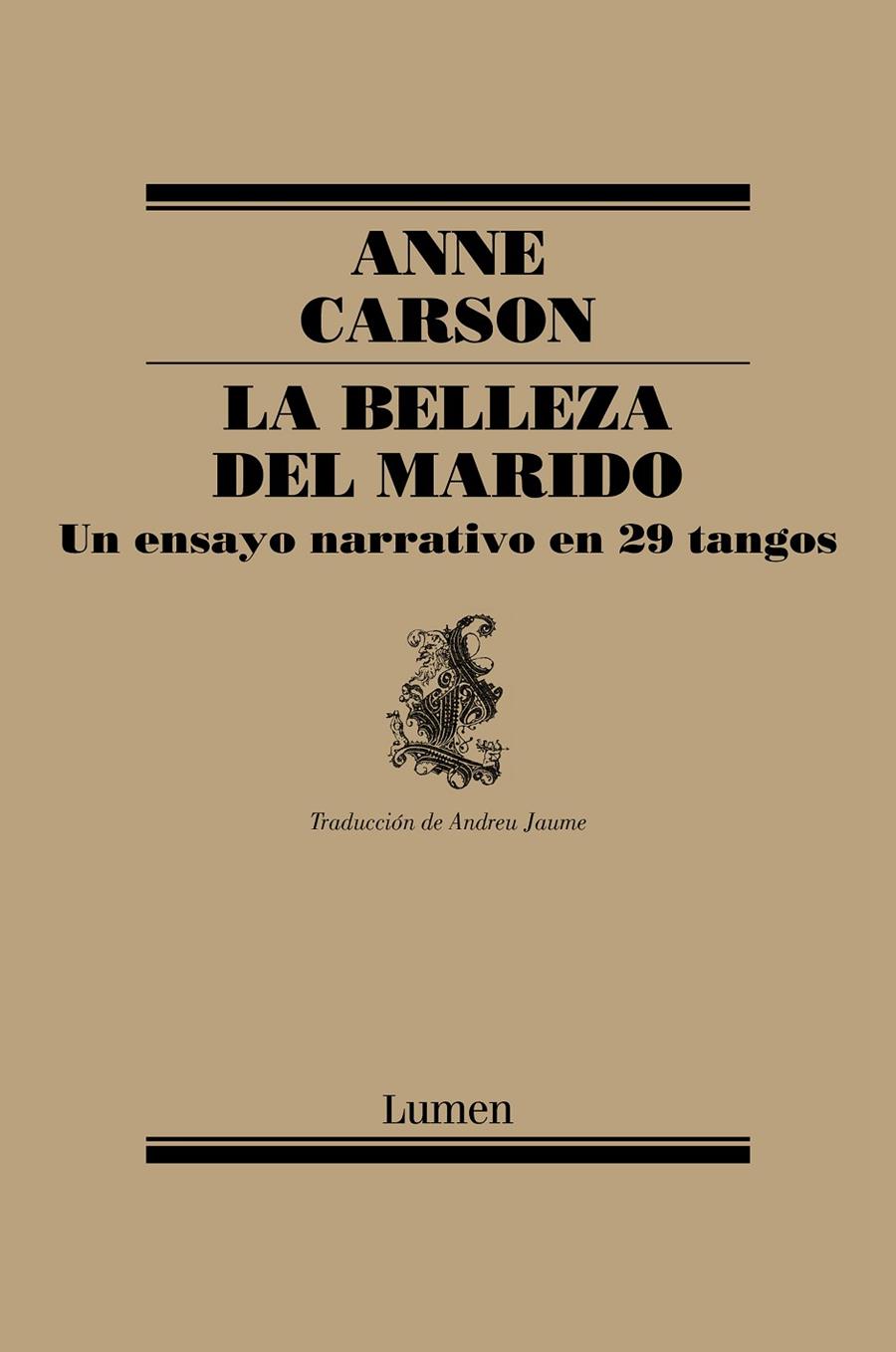 La belleza del marido | 9788426407184 | Carson, Anne | Librería Castillón - Comprar libros online Aragón, Barbastro