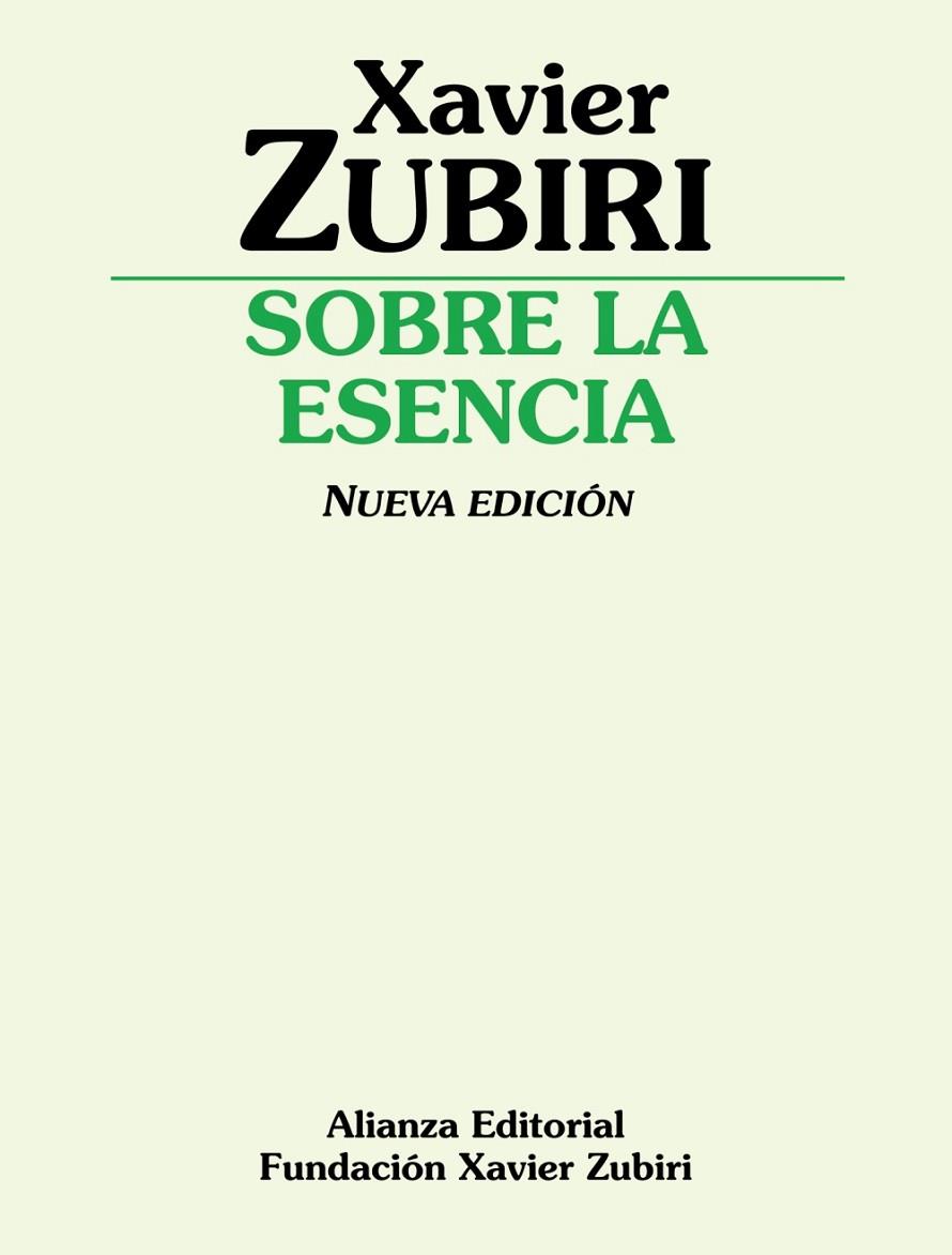 Sobre la esencia | 9788420691442 | Zubiri, Xavier | Librería Castillón - Comprar libros online Aragón, Barbastro