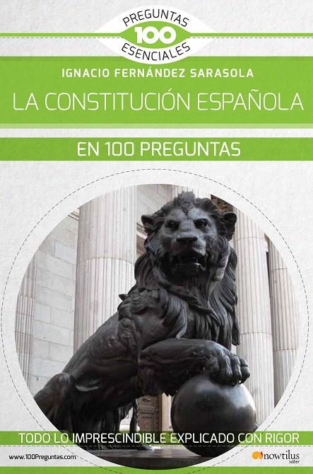 La Constitución española en 100 preguntas | 9788413050119 | Fernández Sarasola, Ignacio | Librería Castillón - Comprar libros online Aragón, Barbastro