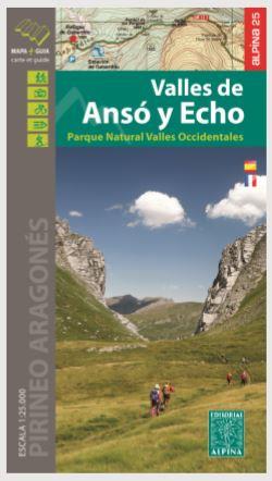 Guía color valles de Ansó y Hecho + Mapa ESC. 1: 25,000. - Mapa Alpina | 9788480907453 | ALPINA EDITORIAL | Librería Castillón - Comprar libros online Aragón, Barbastro