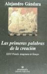 PRIMERAS PALABRAS DE LA CREACION, LAS | 9788433905628 | GANDARA, ALEJANDRO | Librería Castillón - Comprar libros online Aragón, Barbastro