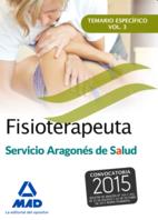 Fisioterapeuta Salud Aragón temario específico 3 | 9788490934999 | VV.AA. | Librería Castillón - Comprar libros online Aragón, Barbastro