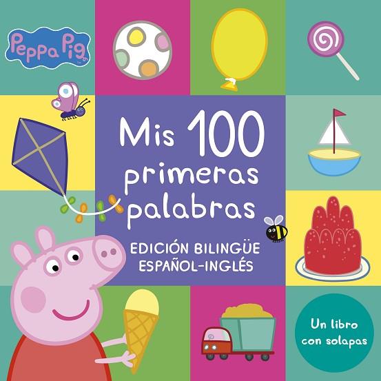Mis 100 primeras palabras (Edición bilingüe) (Peppa Pig. Pequeñas manitas) | 9788448858575 | Hasbro,/Eone, | Librería Castillón - Comprar libros online Aragón, Barbastro