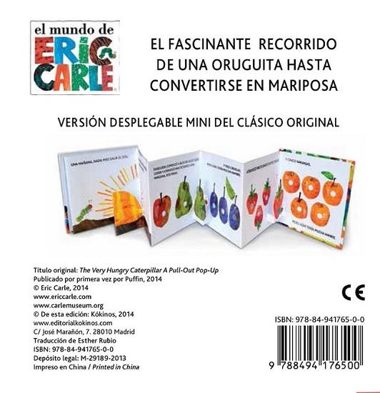 La pequeña oruga glotona | 9788494176500 | Carle, Eric | Librería Castillón - Comprar libros online Aragón, Barbastro