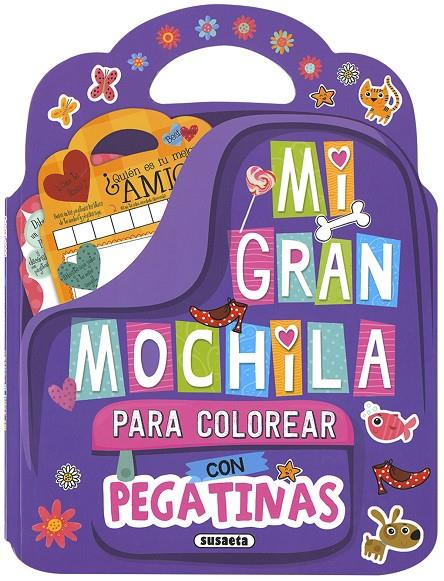 Mi gran mochila para colorear con pegatinas | 9788467766967 | VV.AA. | Librería Castillón - Comprar libros online Aragón, Barbastro