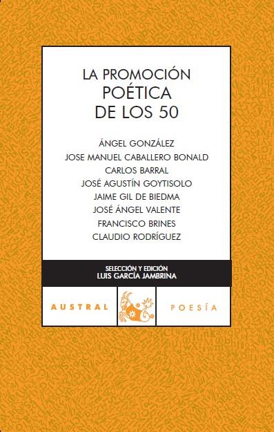 Promoción poética de los 50 | 9788467023305 | AA. VV. | Librería Castillón - Comprar libros online Aragón, Barbastro